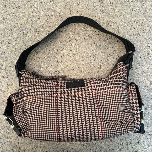 LAUREN RALPH LAUREN Nylon Houndstooth Shoulder Bag - Picture 2 of 15